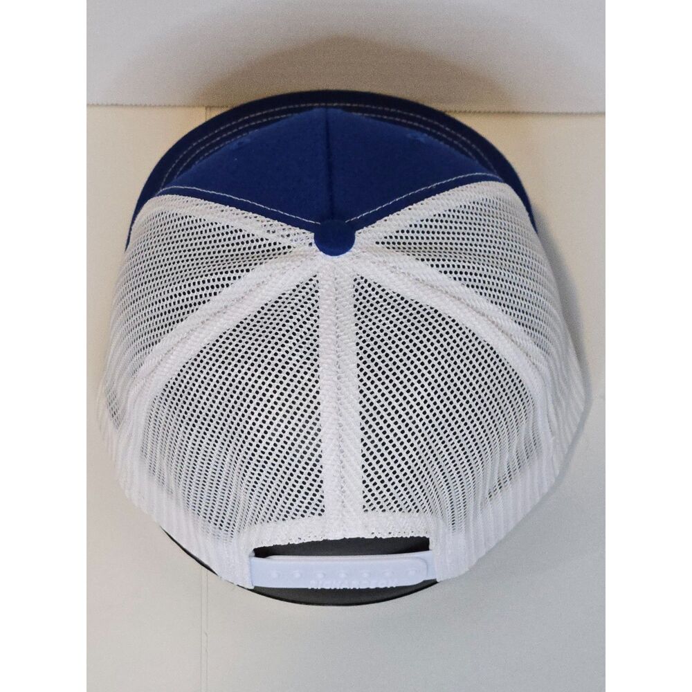 H. Carr Trucker Snapback Hat | Richardson Style 112 | Royal Blue White - Picture 9 of 10